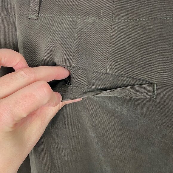 NWT J Jill Tencel Wide Leg Trousers Walnut Brown Size 18 New With Tags High Rise - Picture 7 of 12